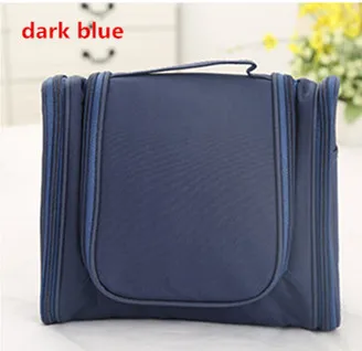 Dark Blue Bag Косметичка, сумки для хранения туалетных принадлежностей, органайзер для женщин и мужчин, косметическое полотенце для макияжа, футляр, чехол для дома и улицы, для путешествий - Цвет: Dark Blue Bag