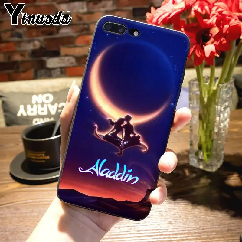 Yinuoda Аладдин и Жасмин мультфильм восхитительный чехол для телефона для iPhone 8 7 6 6S Plus X 5S SE 5C xr xs max 11 11pro max чехол