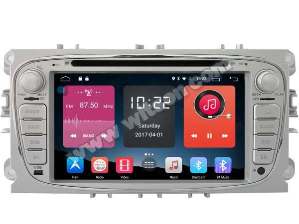 7 &quotAndroid 6 0 OS специальный автомобильный DVD для Ford Focus 2008 2010 и Mondeo 2007 2011 Galaxy 2012 с