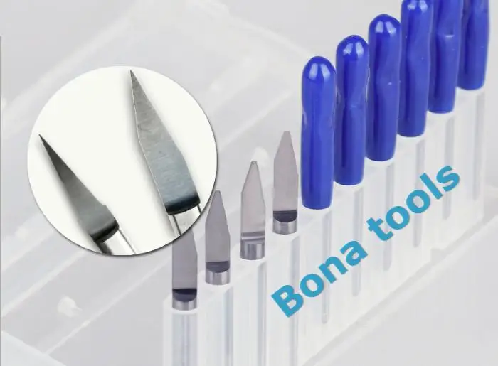 Совет-0.1 0.2 0.3 0.4 0.5 мм 30 углов 3.175 SHK 10 штук Фрезерные инструменты из карбида вольфрама для деревянной фрезерной станки набор фрез