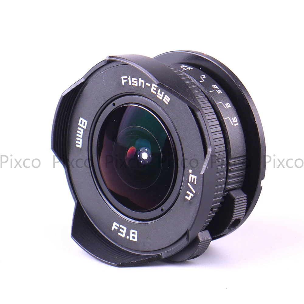 Fish-Eye 8mm f/3.8 Micro 4/3. CCTV Fish-Eye 8mm f/3.8 Sony e. 8mm объектив. Видеокамеры микро 4/3. Линза 8 мм