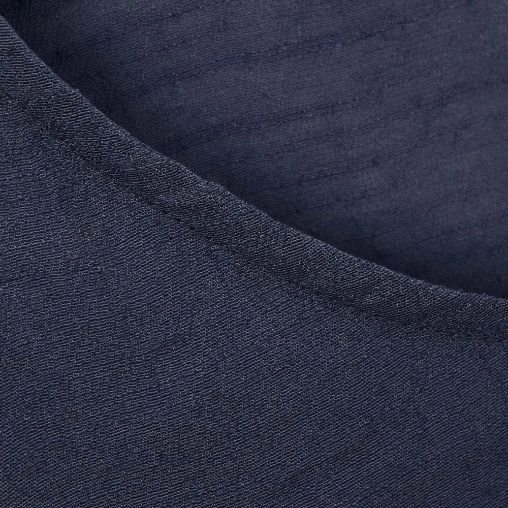 Женская блузка с круглым вырезом однотонная Свободная Повседневная из хлопка и