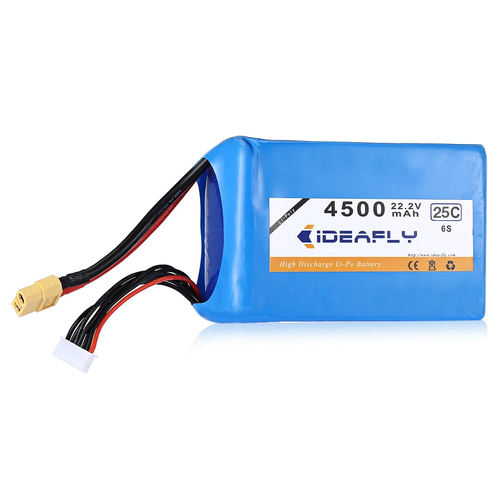 22 2 V 4500 mAh 6 S 25C Li po аккумулятор для IDEAFLY Poseidon 480 рыболовный Дрон FPV Квадрокоптер