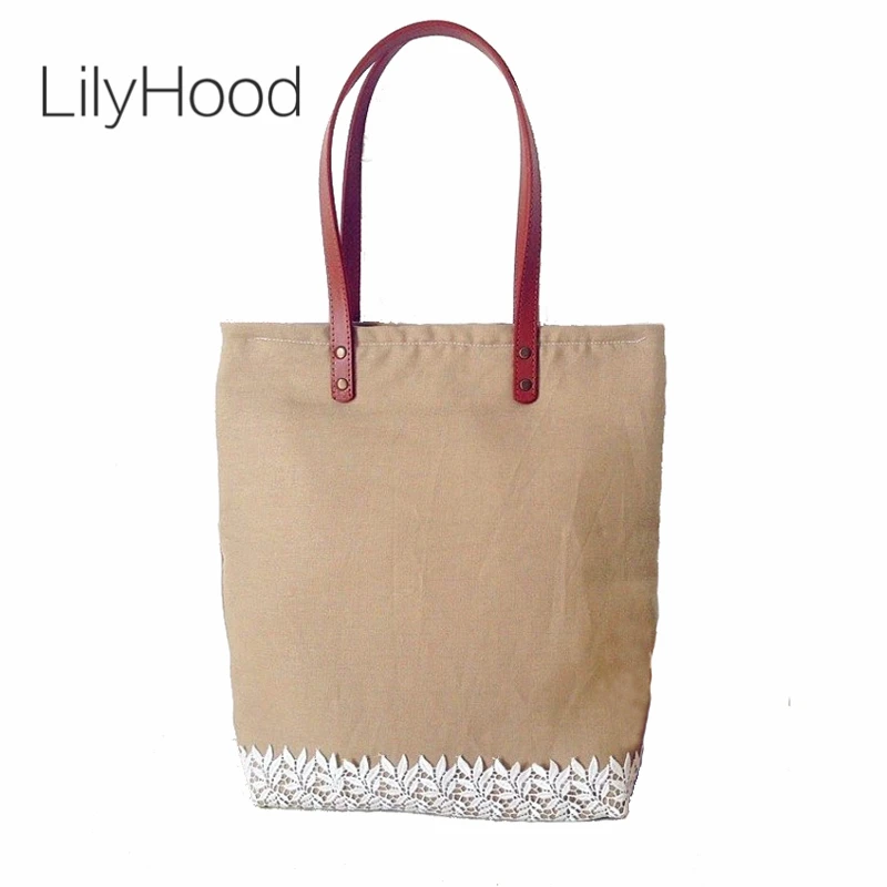 LilyHood женские потертые шикарные кружевные сумочки ручной работы джутовые