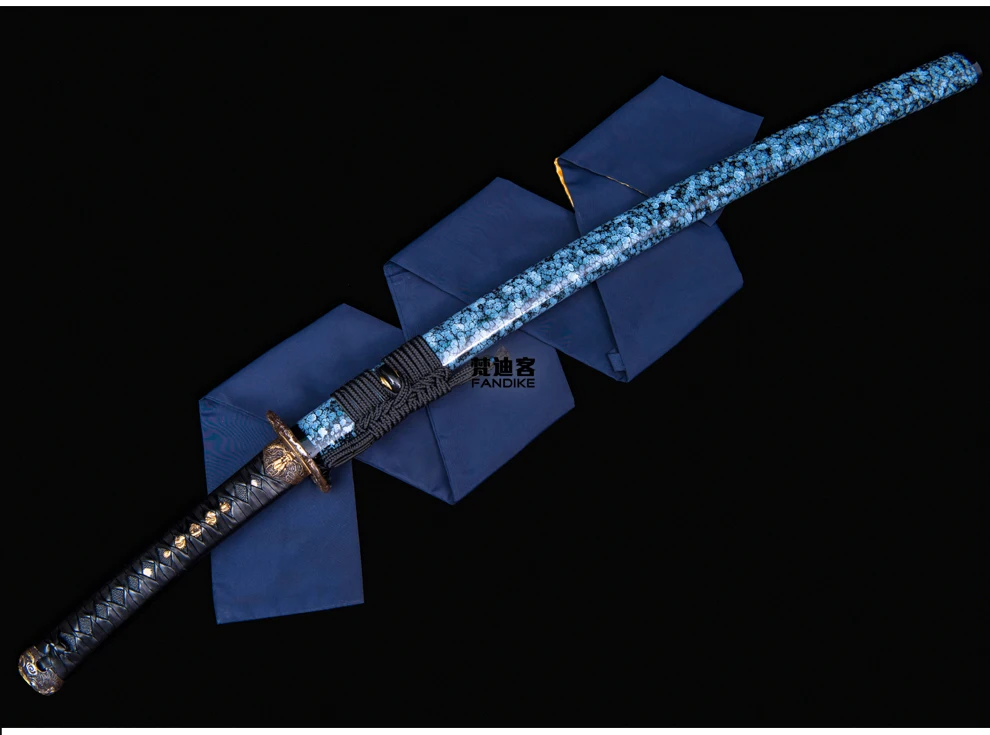 Japanese Samurai Katana Full Tang T10 Steel Clay Tempered Battle Sharp Sword tempered Samurai Sword Katana full tang