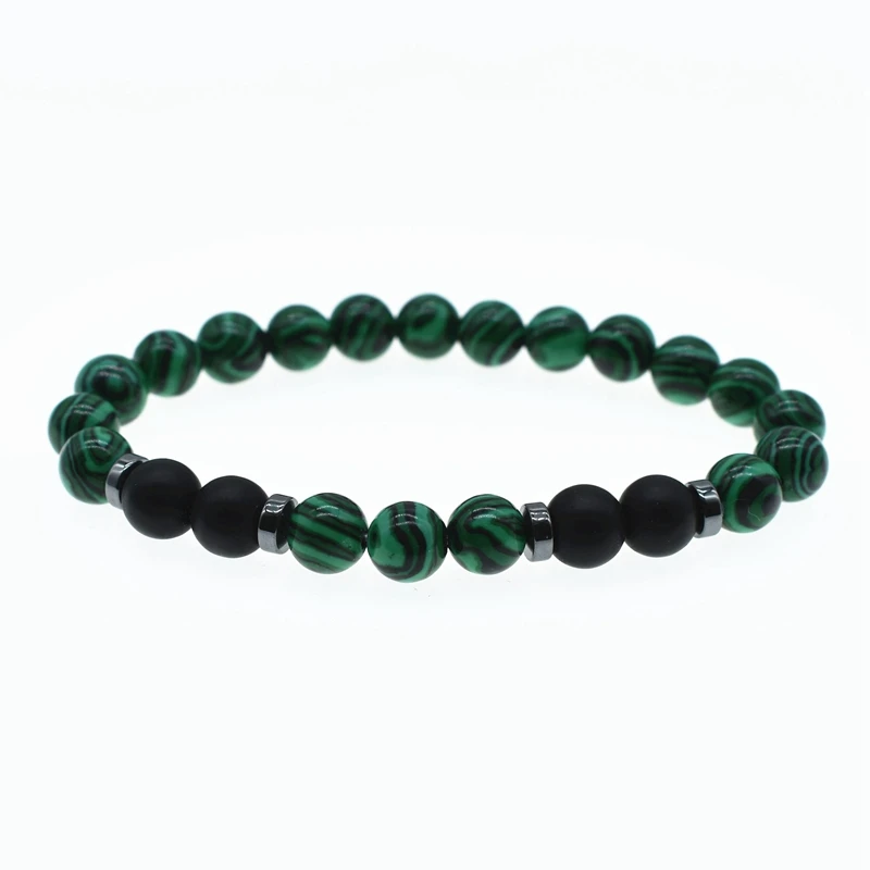 Браслет Pinkl с натуральными камнями искусственный тигровый глаз лазурит мужские и