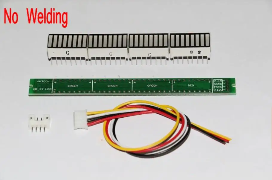 32 светодиосветодиодный стерео индикатор уровня светодиодные