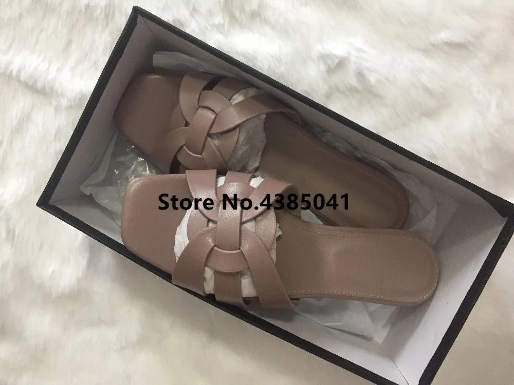 Настоящие фотографии, черные, розовые женские сандалии из лакированной кожи, Женские уютные шлепанцы Туфли на плоском ходу с открытым носком Mujer