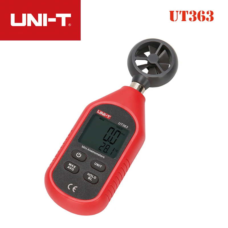 UNI T UT363 мини Анемометр цифровой измеритель скорости ветра монитор расхода