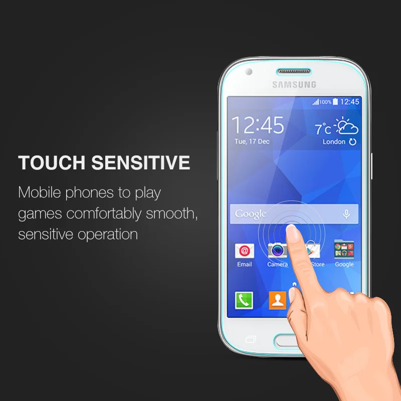 Закаленное стекло для экрана Nicotd 2.5D 9H Защитная пленка Samsung Galaxy ACE 4 G357 G357fz Arc Edge