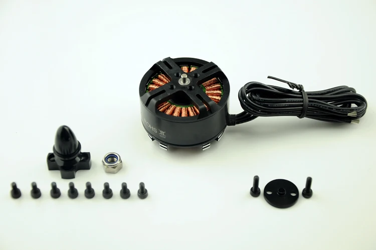 Дисковый бесщеточный двигатель HLY W4830(4114) KV370 24N22P для мультикоптера октокоптер
