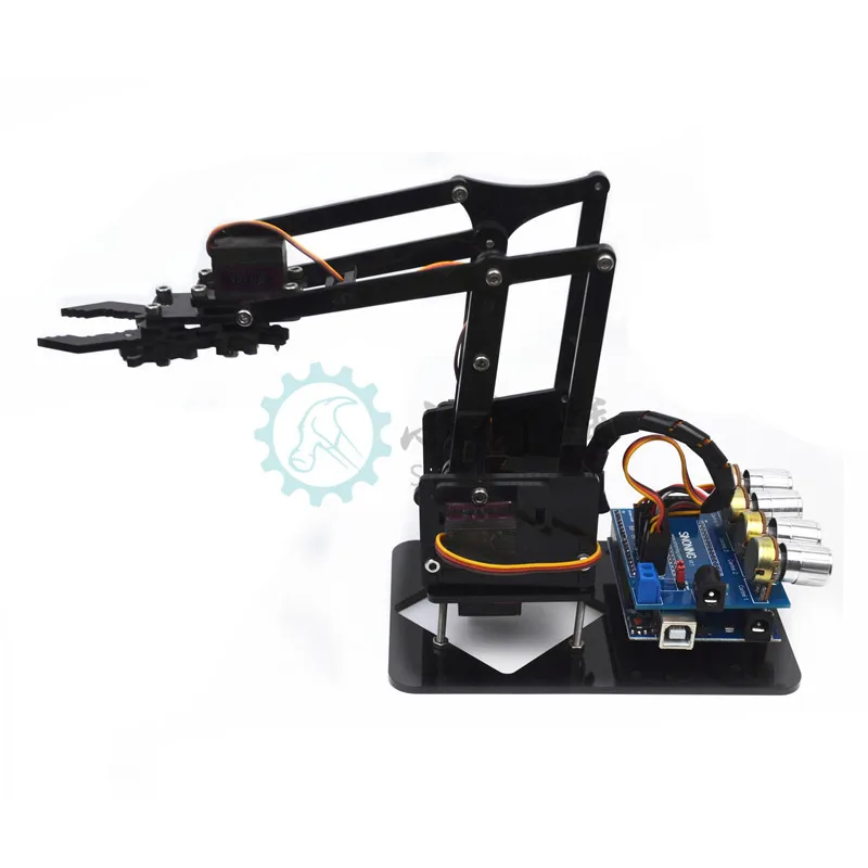 Абсолютно DIY акриловый робот рука робот коготь arduino набор 4DOF игрушки механический захват манипулятор DIY для детей подарок