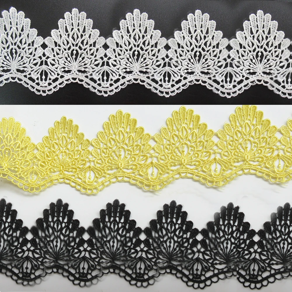 2 метра 7 см полиэстер волнистое Дерево лист кружева край отделка ленты ткань