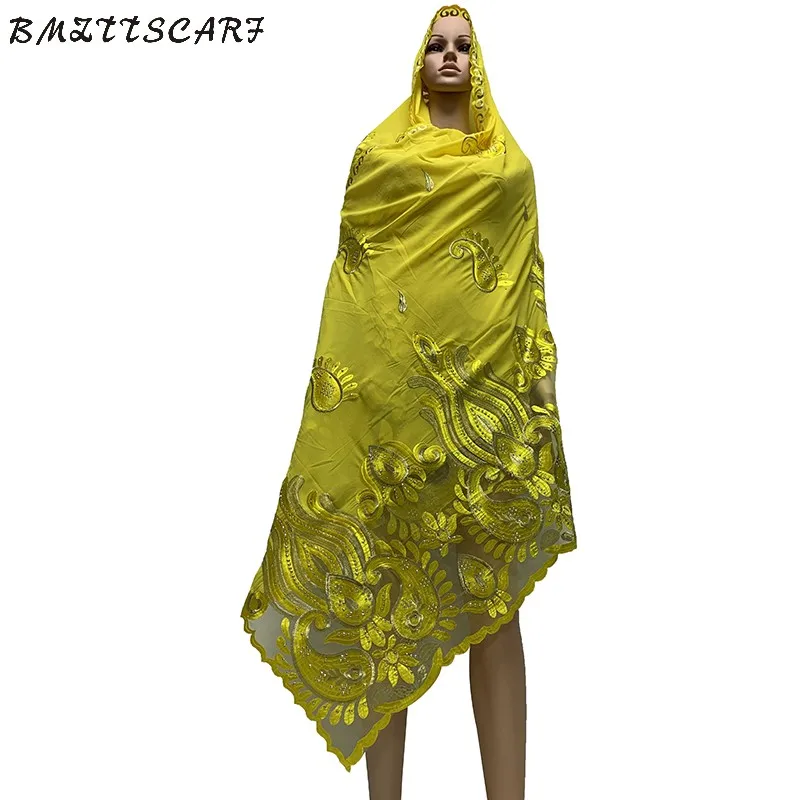 Высококачественные шифоновые шарфы африканские женские шали мягкие с шарф из