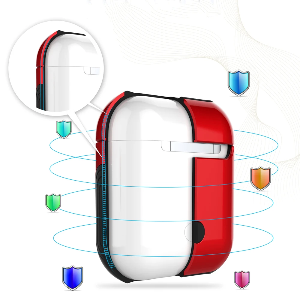 Глянцевый чехол для наушников Apple AirPods беспроводного Bluetooth Eeadphone Air Pods