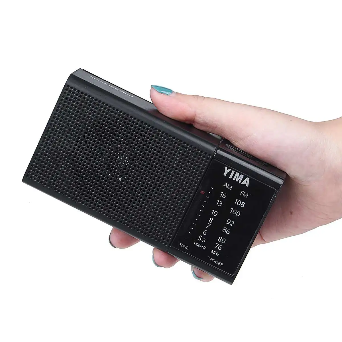 Мини портативный FM+ AM радио портативный цифровой USB TF MP3-плеер перезаряжаемая колонка с светодиодный вспышкой
