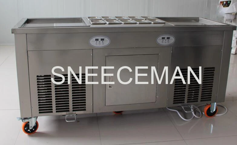 45cm square pan fried ice cream machine double roll flat roller | Бытовая техника