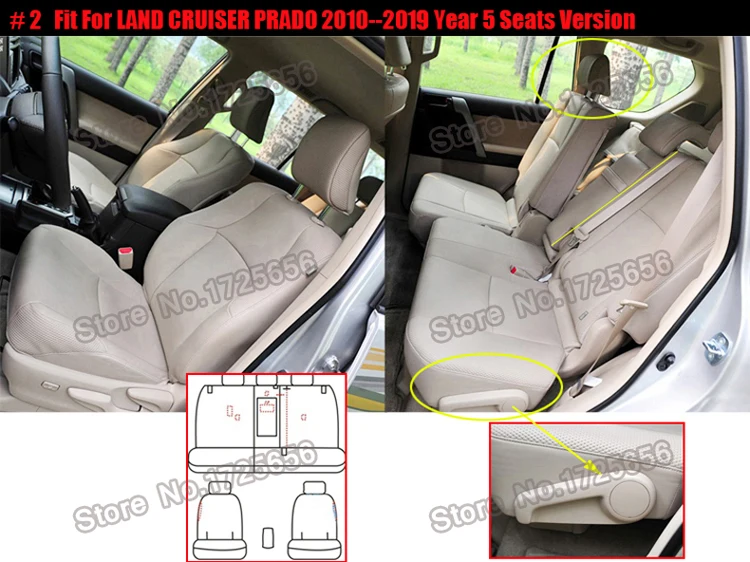 AutoDecorun PVC Кожаная подушка для сидения автомобиля для toyota land cruiser prado 150 120 аксессуары чехлы для сидений набор автомобилей поддерживает чехлы