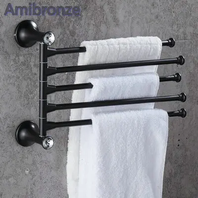 5 Towel Bar only B701 серия Черная краска из нержавеющей стали, аксессуары для ванной комнаты, вешалка для полотенец, держатель для бумаги, мыльница, держатель для щетки, крючок для халата - Цвет: 5 Towel Bar only