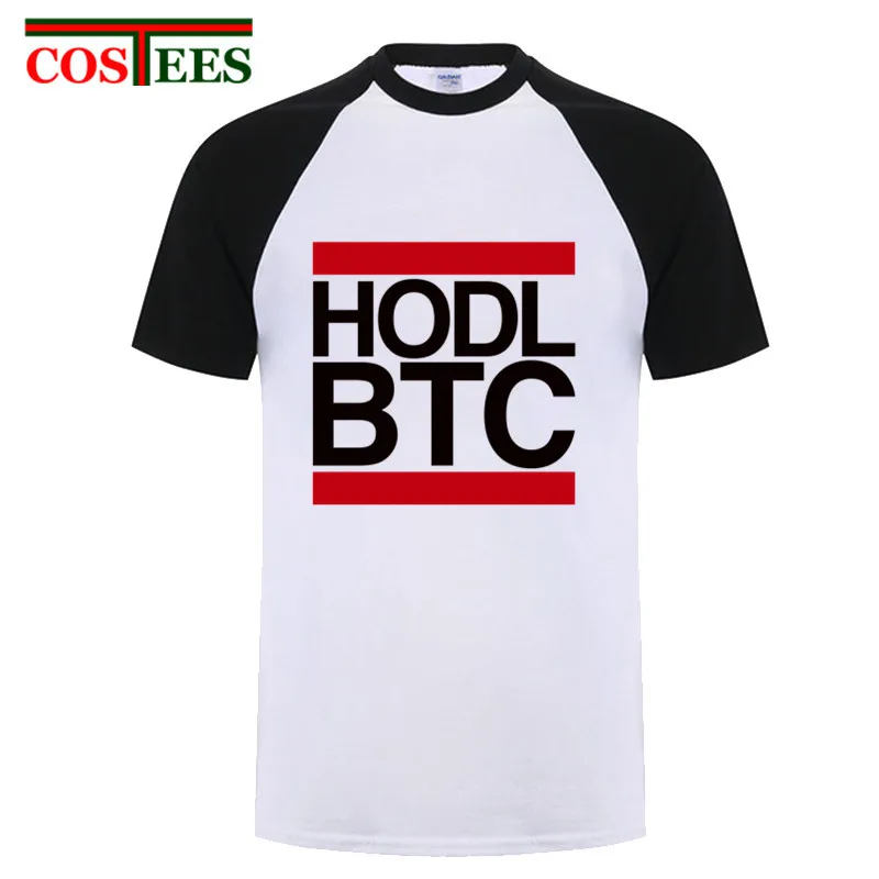 Hodl btc Биткоин черная футболка Homme мужская летняя модная забавная с коротким