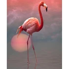 Алмазная живопись 5D сделай сам с квадратным или с закругленным носком; Цвета: Розовый фламинго Алмазная вышивка распродажа Алмазная мозаика полный витрина, домашний декор WG947