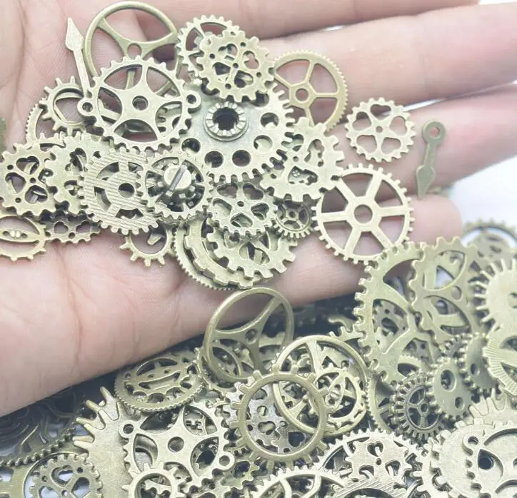 100 г винтажный Ассорти Шестерня cogs УФ Смола ювелирные изделия наполнитель