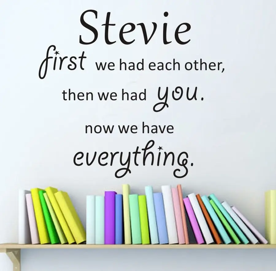 Виниловая настенная наклейка на заказ с персонализированным именем первым всем