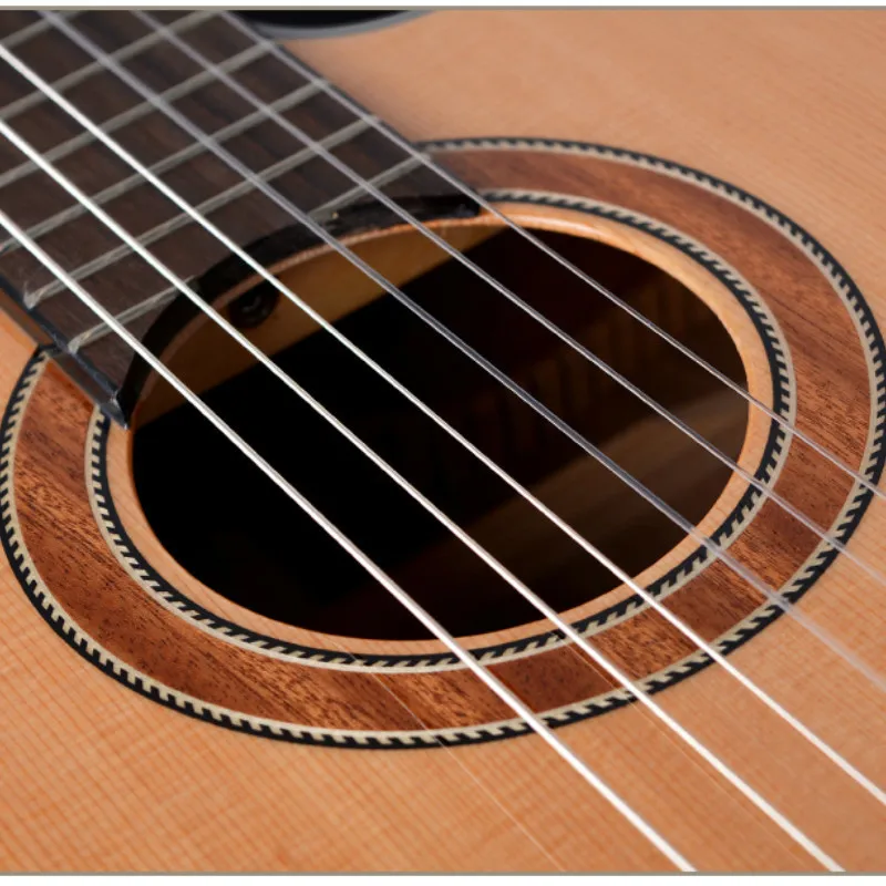 Cutaway Top Solid Cedar Классическая гитара акустическая электрическая нейлоновая струна