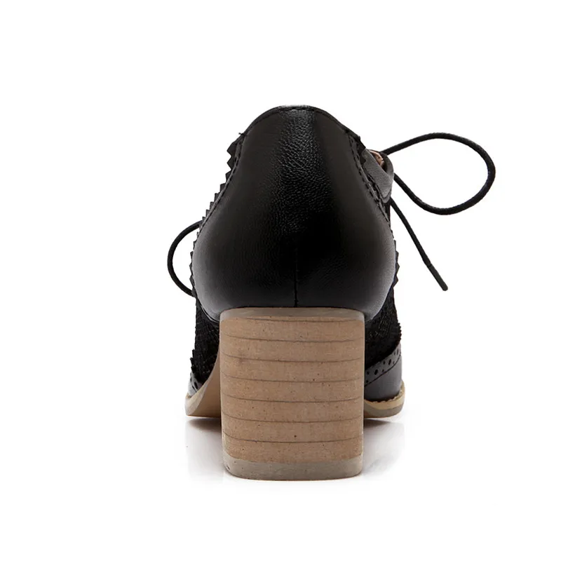 Женские туфли лодочки из искусственной кожи с вышивкой дышащей сетки круглым