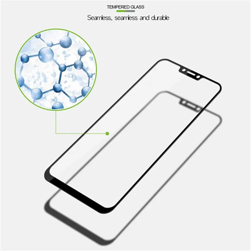 Full cover Tempered Glass For Lenovo Z5 screen protective smartphone clear frame all edges 9H toughened black display | Мобильные
