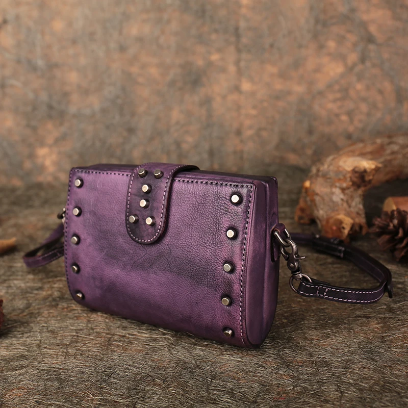 Новинка 2019 женские сумки на плечо с шипами сумка через ручной работы из коровьей