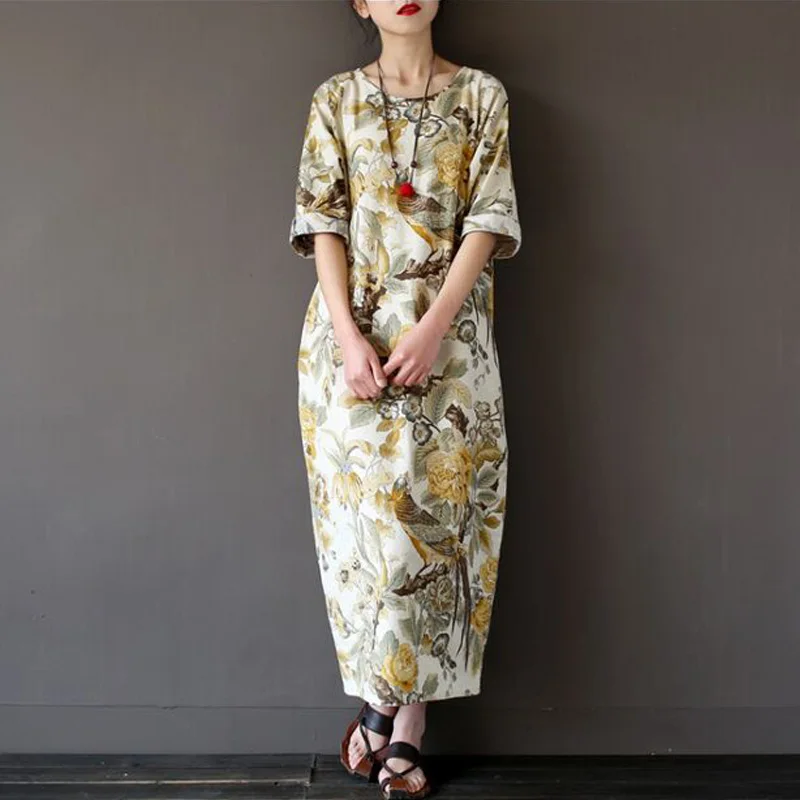 Женское летнее платье новинка 2017 Модные свободные повседневные женские платья