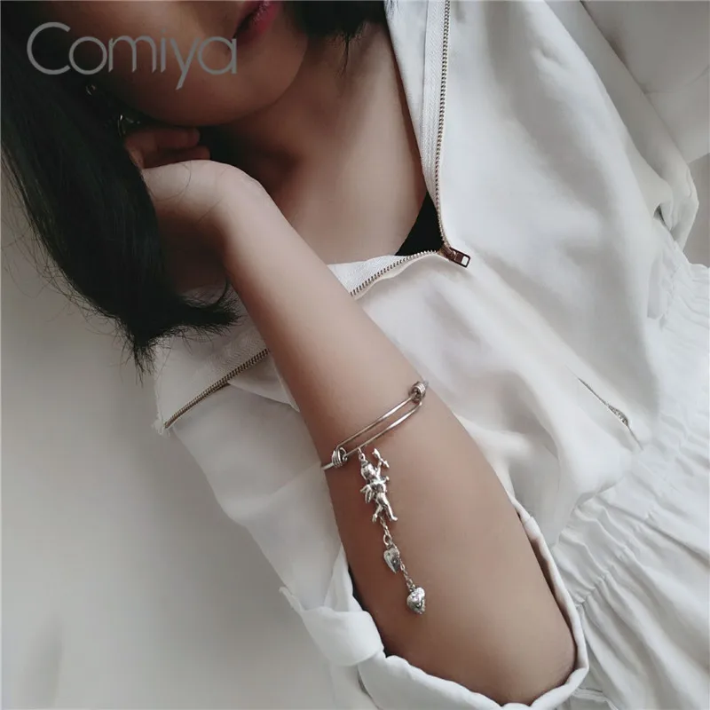Comiya себе аксессуар браслеты для женщин Фея длинный кулон Brincos Femme Pendientes жесткий