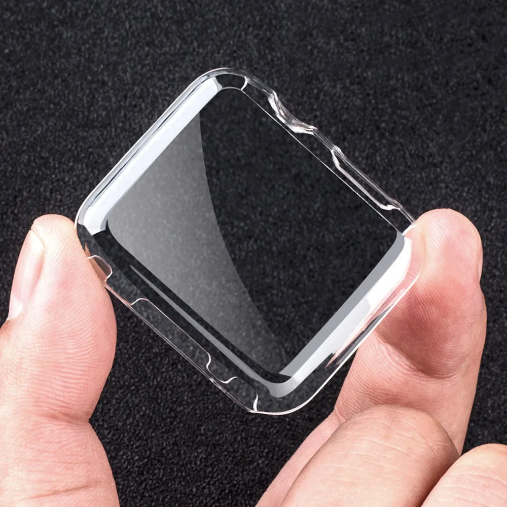 Прозрачная защитная пленка Besegad чехол бампер для Apple Watch iWatch Series 2 3 38 мм 42