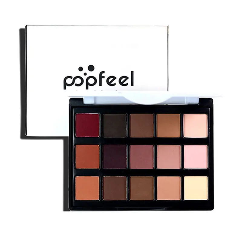 15 цветов Eyehsadow макияж гладкие тени для век Палитра порошок косметический набор