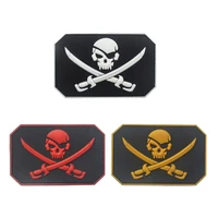 pirate skull pvc armband military tactical special police morale badge jacket backpack jeans outdoor sports decoration patch