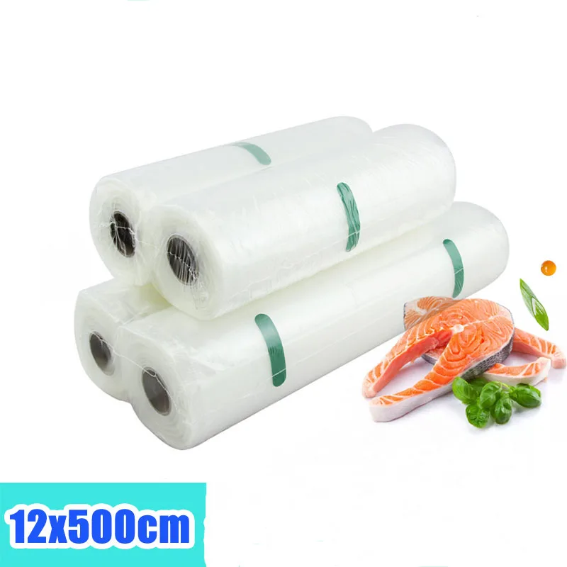 2 рулона/1 слот вакуумный упаковщик Сумки 12*500 см мешки для хранения продуктов
