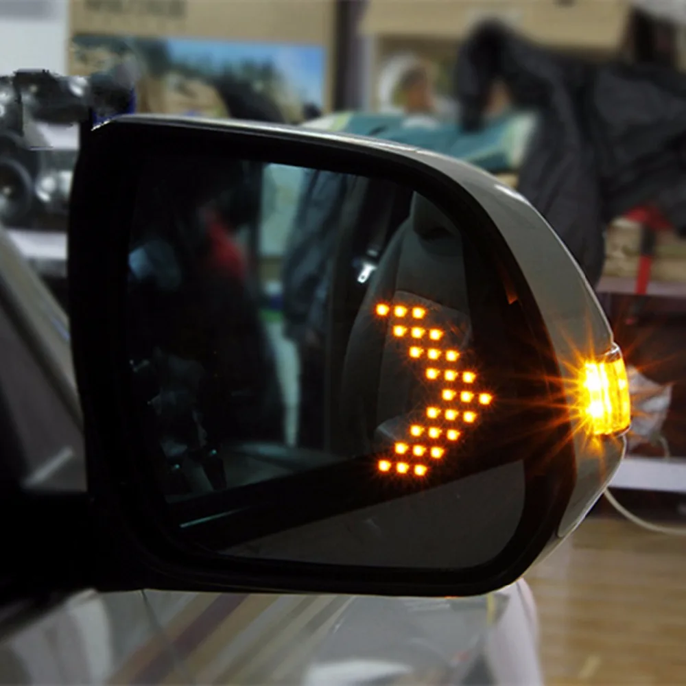 Синие широкоугольные боковые зеркальные очки с подогревом для Toyota Previa 2006-2012 |
