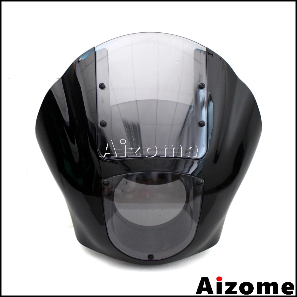 Четверть обтекателя Для Harley Dyna Fat Bob Sportster 45 мм 49 кронштейн крепления Кафе Racer Head light
