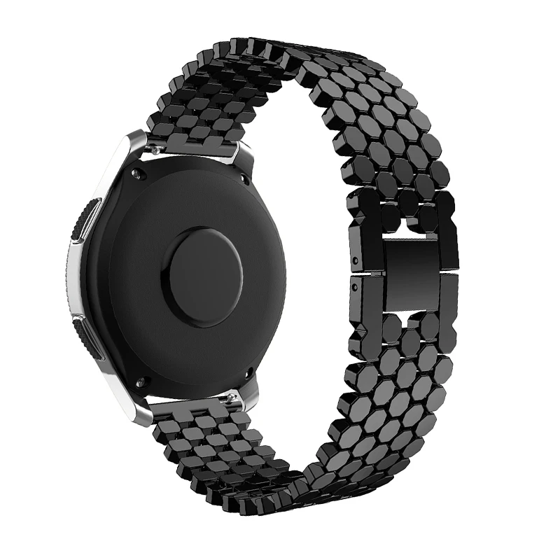 Ремешок из нержавеющей стали для samsung gear S3 frontier galaxy watch 46 мм браслет huawei gt 2 amazfit GTR 47
