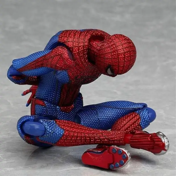 Huong Аниме Фигурка Супергероя человека-паука Удивительный Человек-паук Figma #199 ПВХ