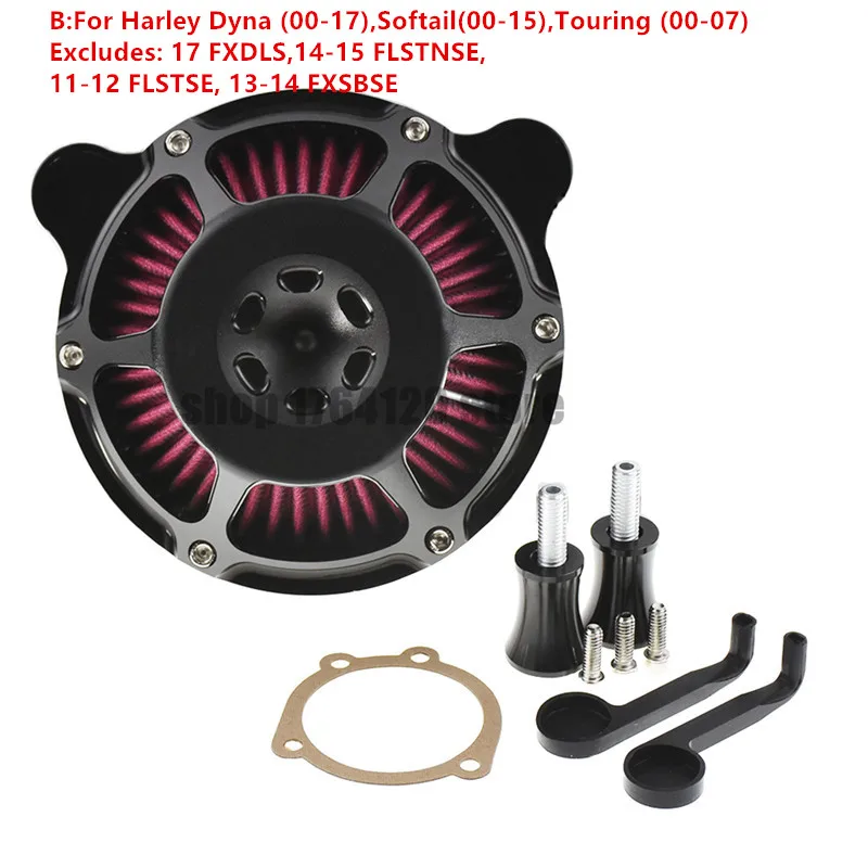 with logo Motorcycle Air Inflow Intake Filter For Harley Sportser XL 883 1200 04-19 Touring Street Road Glide 08-18 Dyna FXDLS Softail - Цвет: with logo