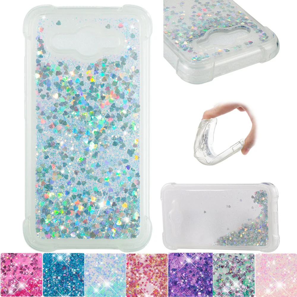 For Huawei Y3 2017 Cute Bling Soft Case Y5 Lite Glitter Dynamic Liquid Bumper Cover CRO-U00 CRO-L22 CRO-L02 CRO U00 L22 L02 | Мобильные