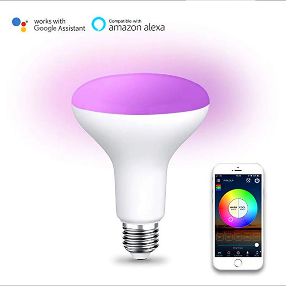 Умная лампа E27 RGB с Wi-Fi для умного дома светодиодное декоративное освещение