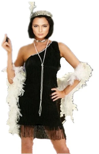 Горячая ecoparty черный красный серебристый Хлопушки костюм 459 G58 1920s Ревущие 20s