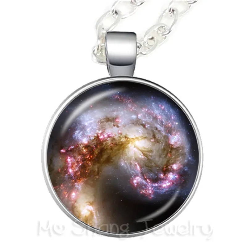 Ожерелье из драгоценного стекла Galaxy Star Time модные аксессуары для кулона хорошей