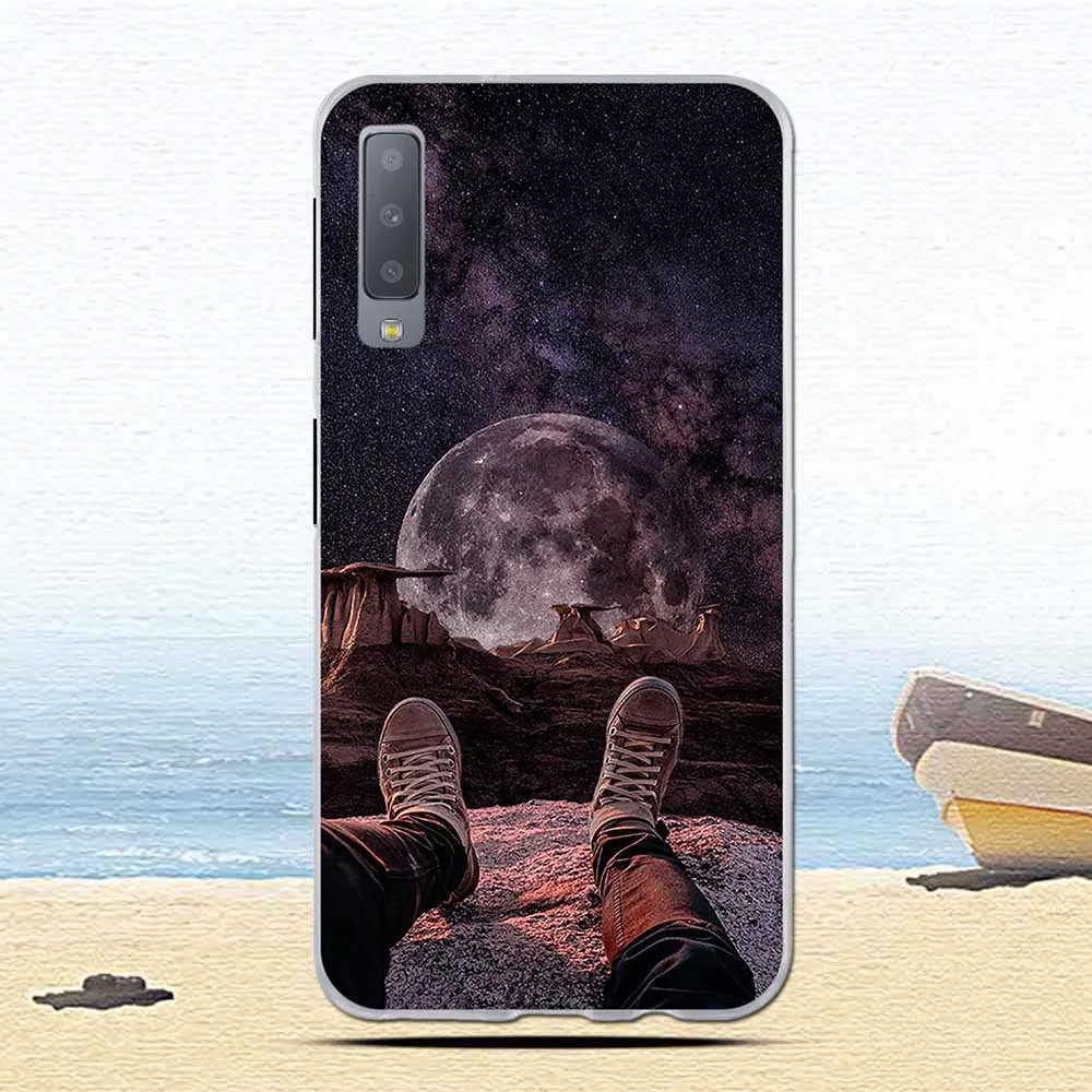 For Samsung Galaxy A7 2018 Phone Cover Soft Cases Silicone Printing Back Case A750 A750F 6.0 inch |