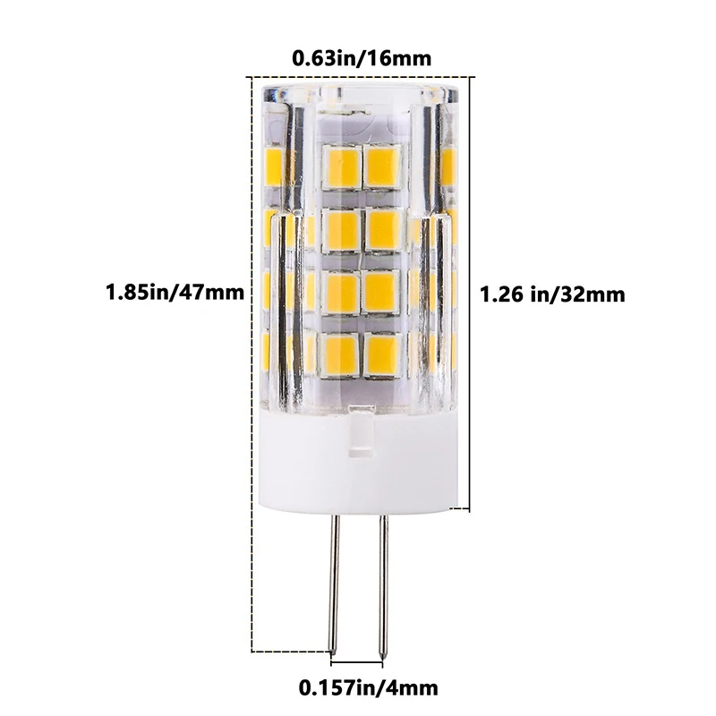 Светодиодная лампа G4 220 в 110 5 вт светодиодная лампады Bombillas 2835 SMD 51 с теплым