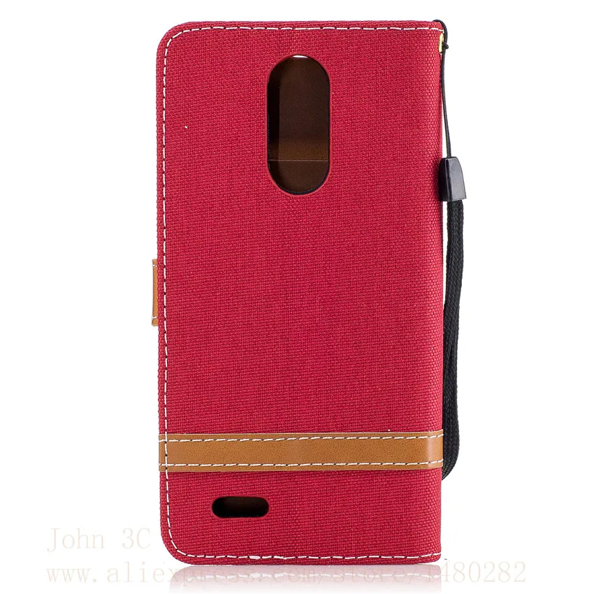 TopArmor Luxury Denim+Leather Case Cover For LG K8 2017 5.0&quot Card Slots Flip Wallet phone Shell Phone Cases Bags | Мобильные