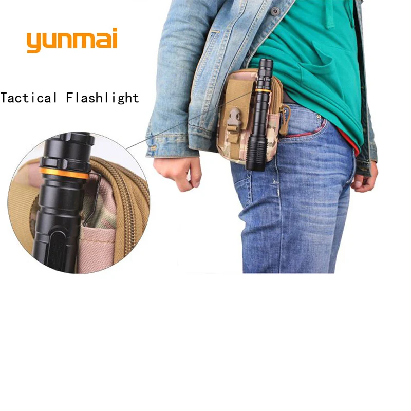 NEW XML T6 5000 Lumens 5 Modes LED Flashlight Zoomable Flash Light Waterproof Tactical Torch Lamp Lantern For Hunting Camping | Лампы и